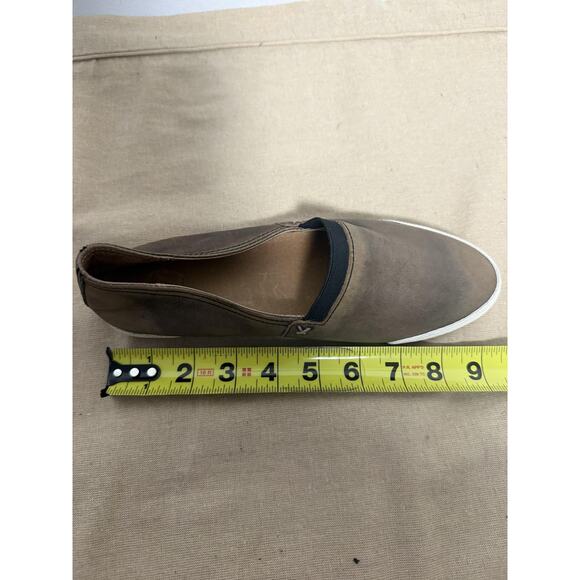 Frye Melanie Slip On Shoes Womens Gray Leather Elastic Gore Casual Comfort Flats - Picture 9 of 10